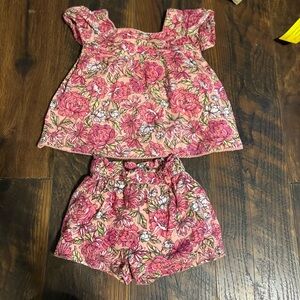 Tommy Bahama Pink Floral Baby Set